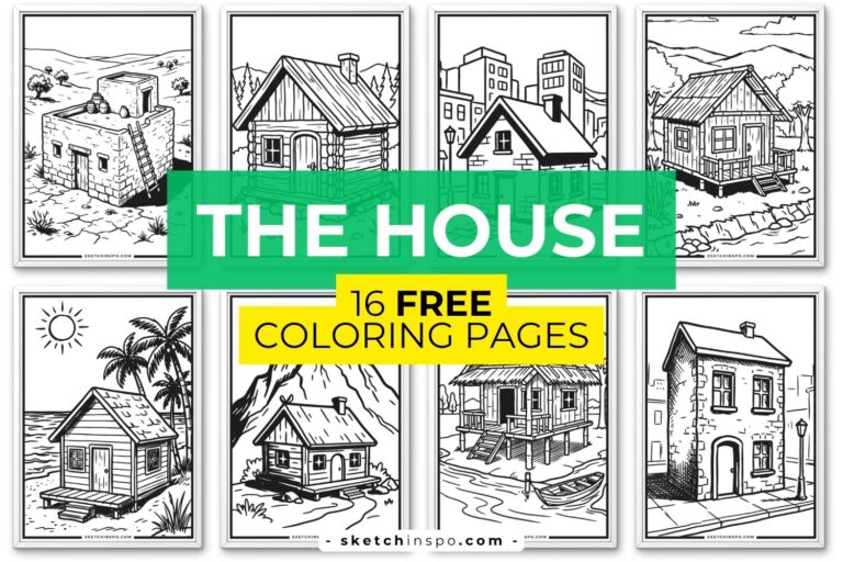 16 Free Printable The House Coloring Pages