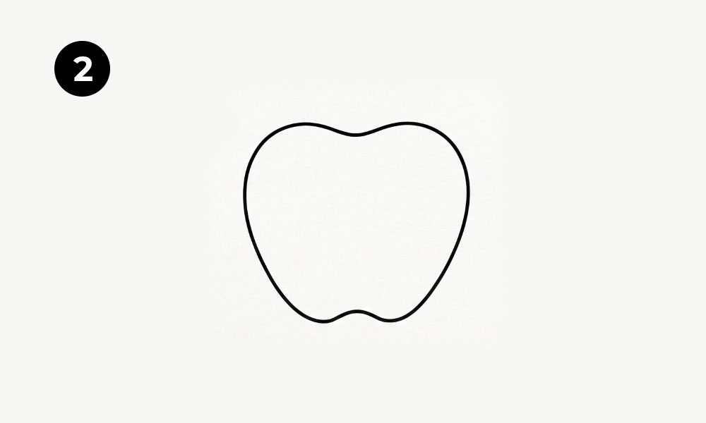Step 2. Complete the Apple Outline