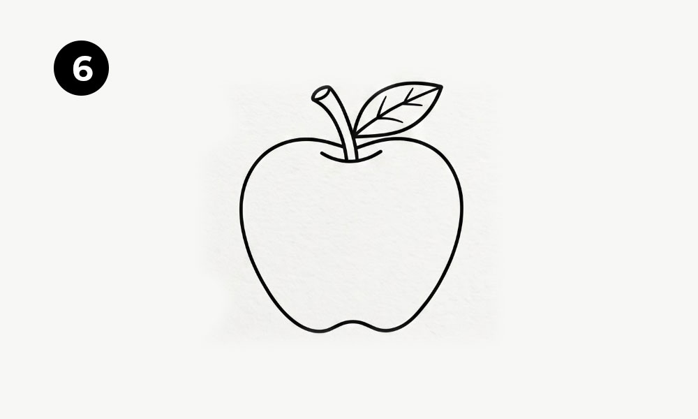 Step 6. Draw the Leaf Veins