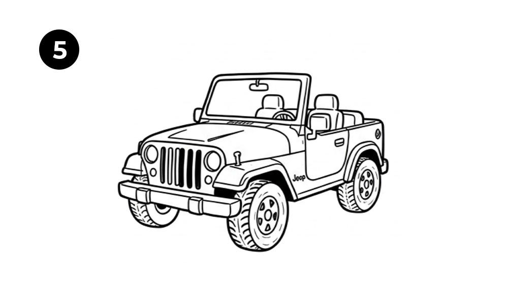 Step 5. Add the Wheels and Fine Details
