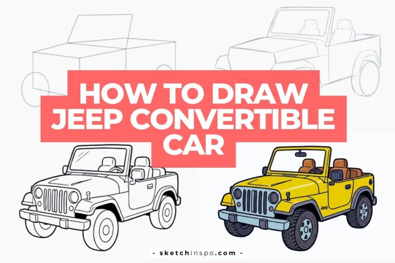 How to Draw a Jeep Convertible Car