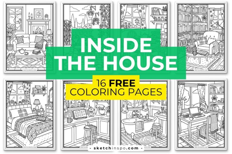 16 Free Printable Inside the House Coloring Pages