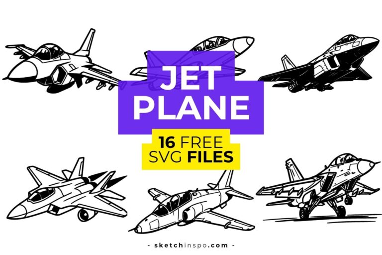 16 Free Jet Plane SVG Files