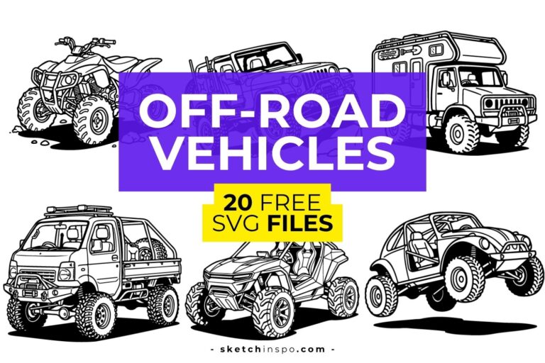 20 Free Off-Road Vehicles SVG Files
