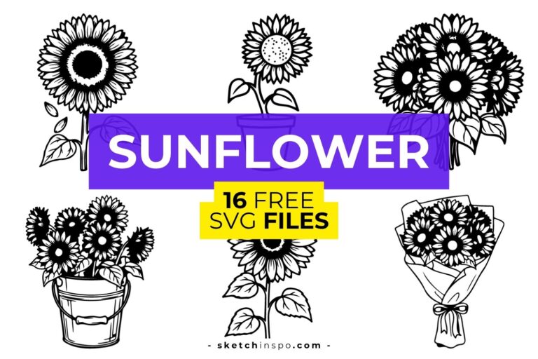 16 Free Sunflower SVG Files