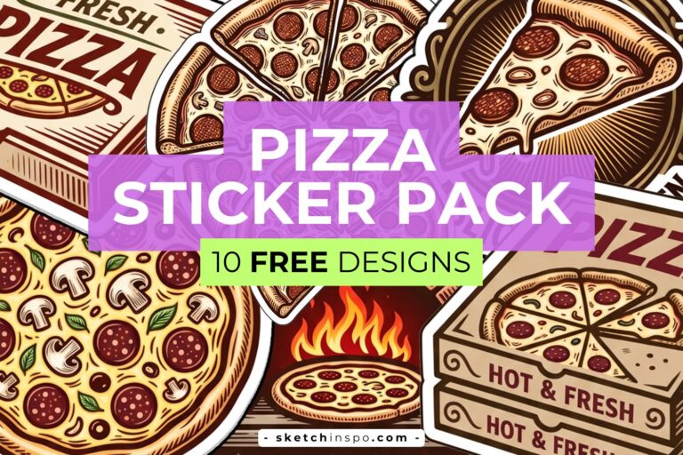 10 Free Printable Pizza Stickers