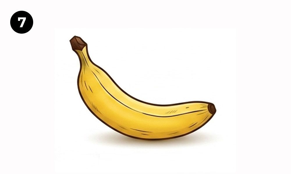 Step 7. Color the Banana