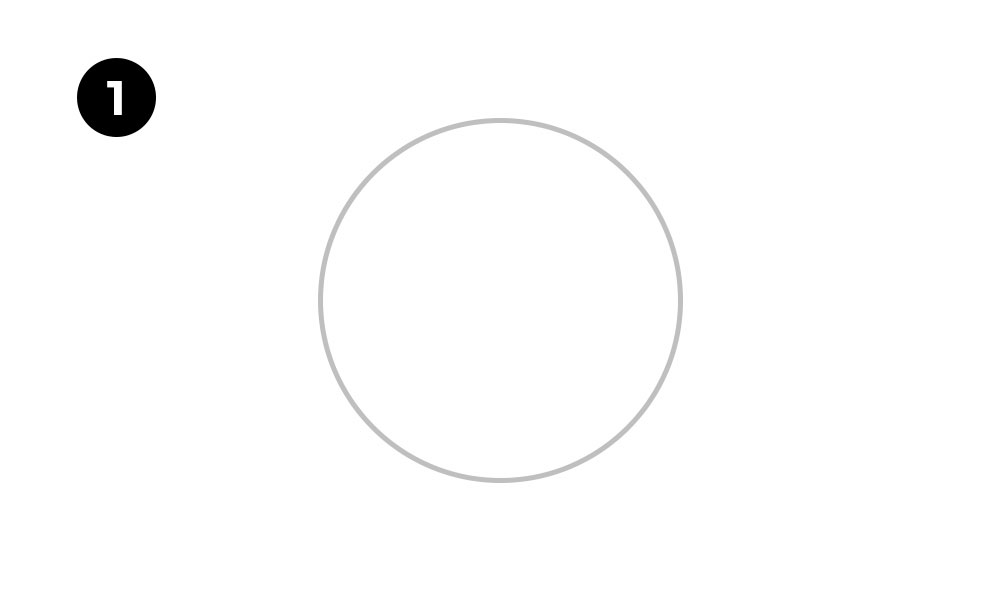 Step 1. Draw a Large Circle Guide
