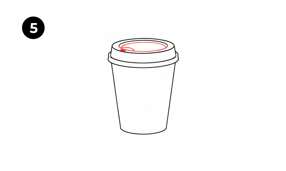 Step 5: Draw the Drinking Opening