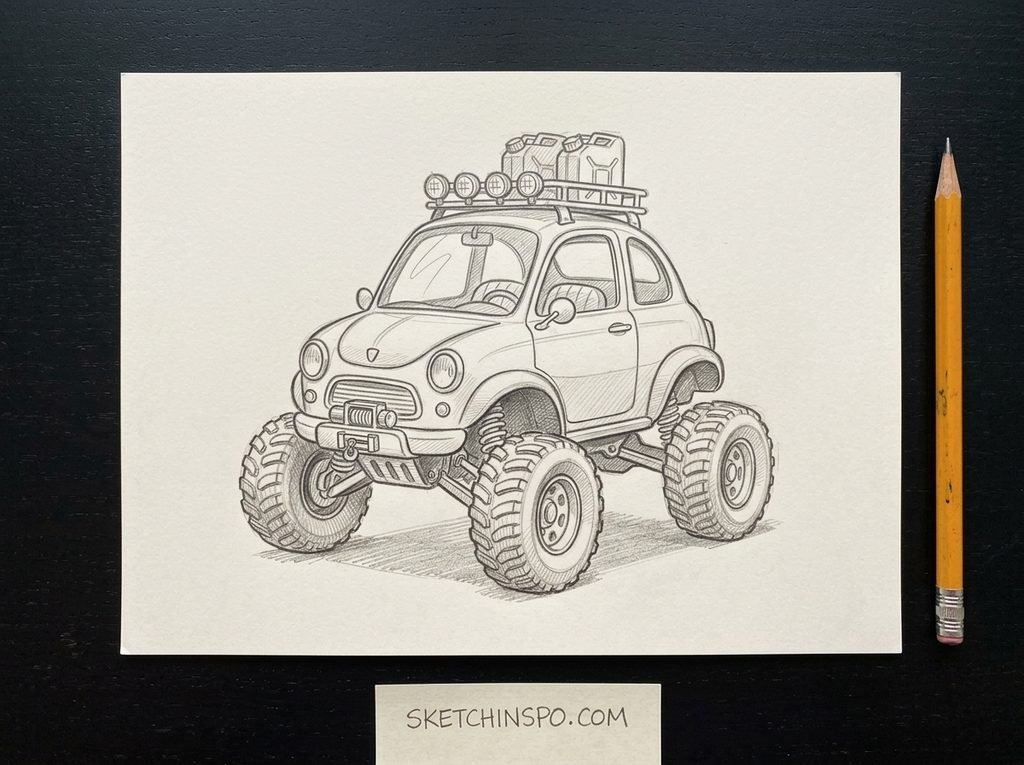 The Rally Off-Roader - cute car drawing