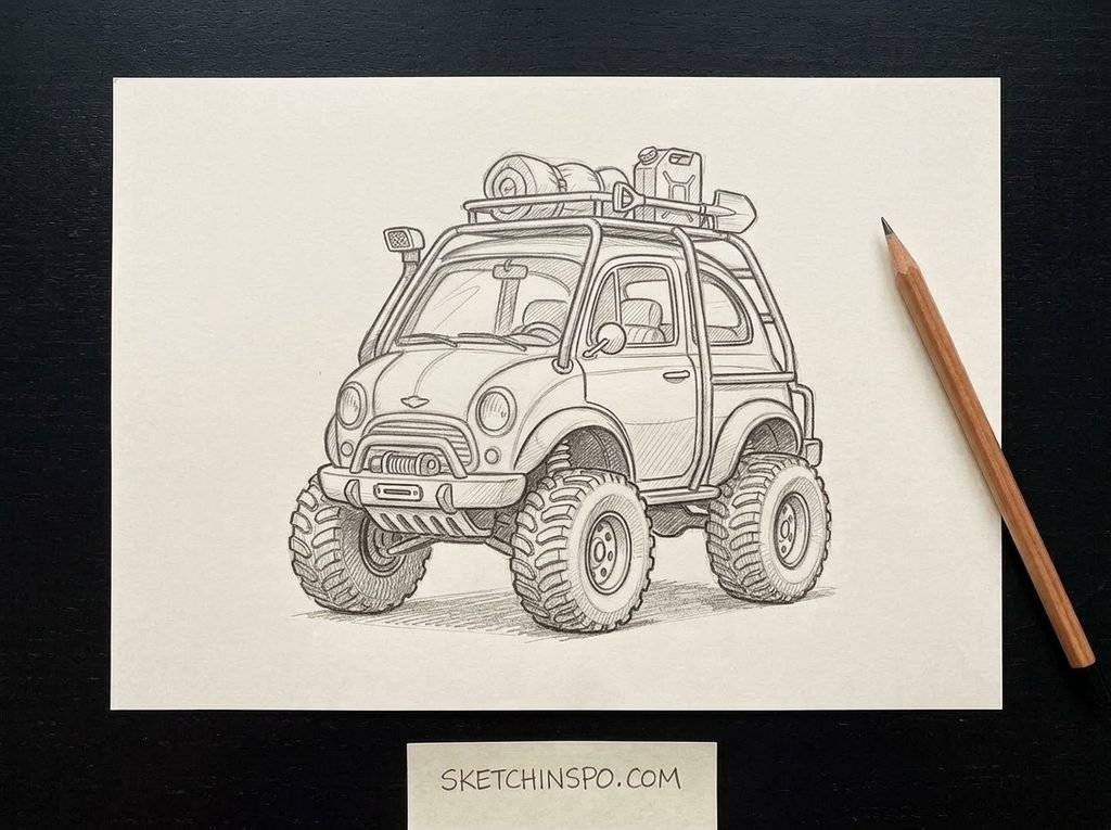 The Expedition Truck - cute car drawing