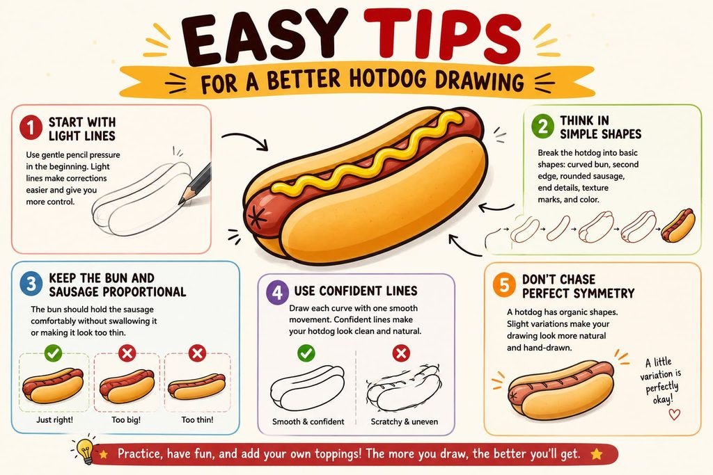 Easy Tips for a Better Hotdog Drawing