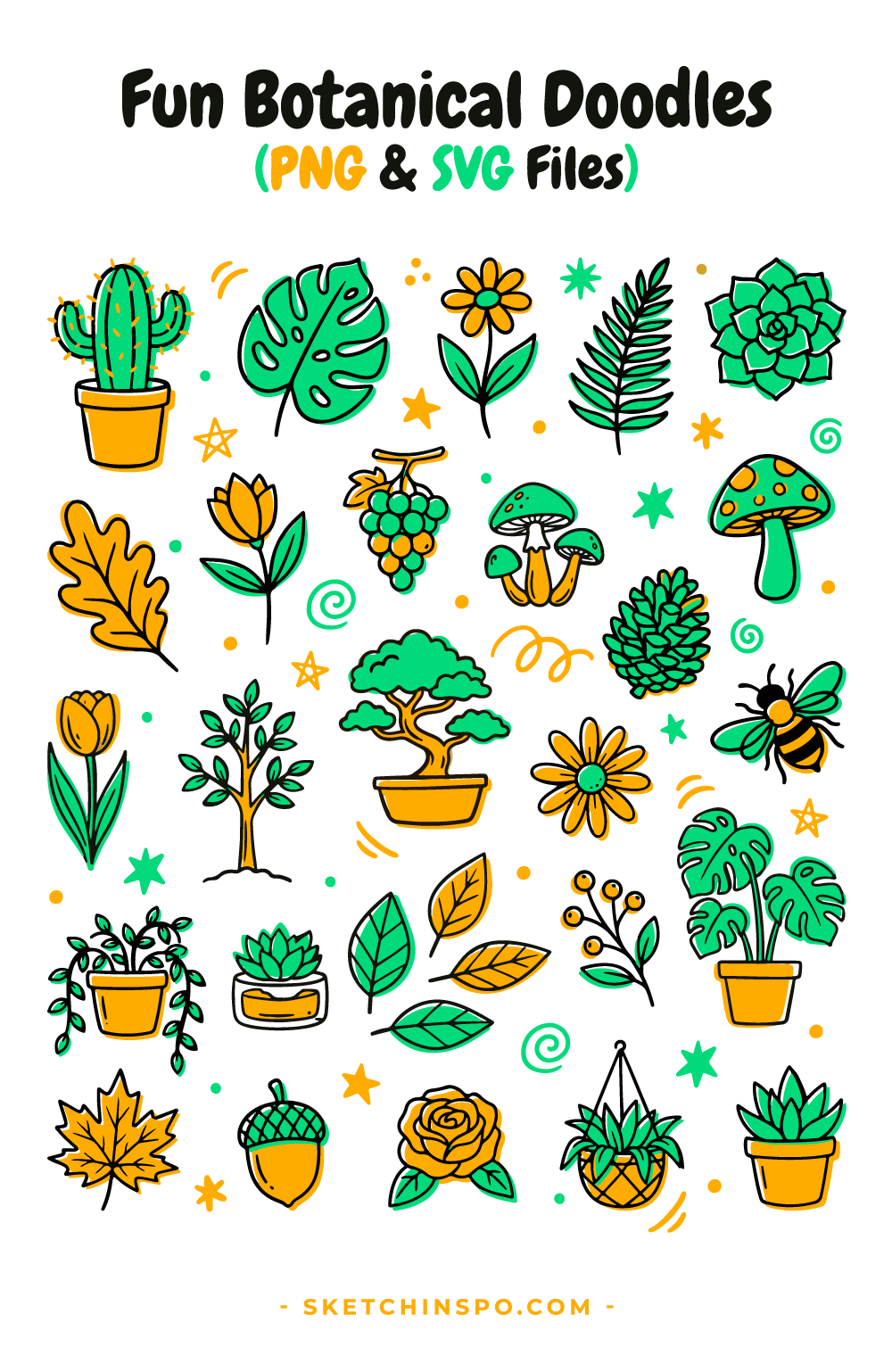 Botanical Doodle Collection