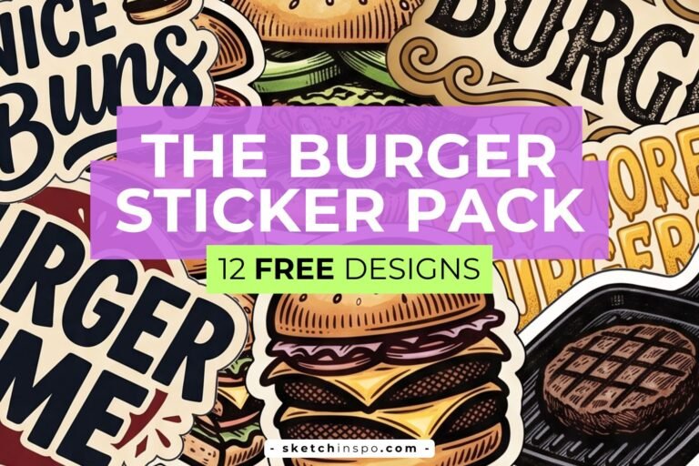 Free Printable Burger Stickers