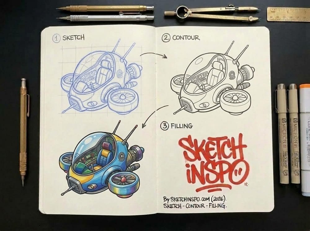 Multi Rotor Craft drawing idea